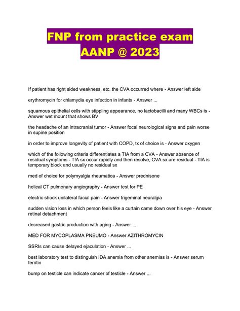 The FNP AANP exam blueprint covers clinical knowledge in familyindividuals across the lifespan, including prenatal, pediatric, adolescent, adult,. . Aanp fnp exam blueprint